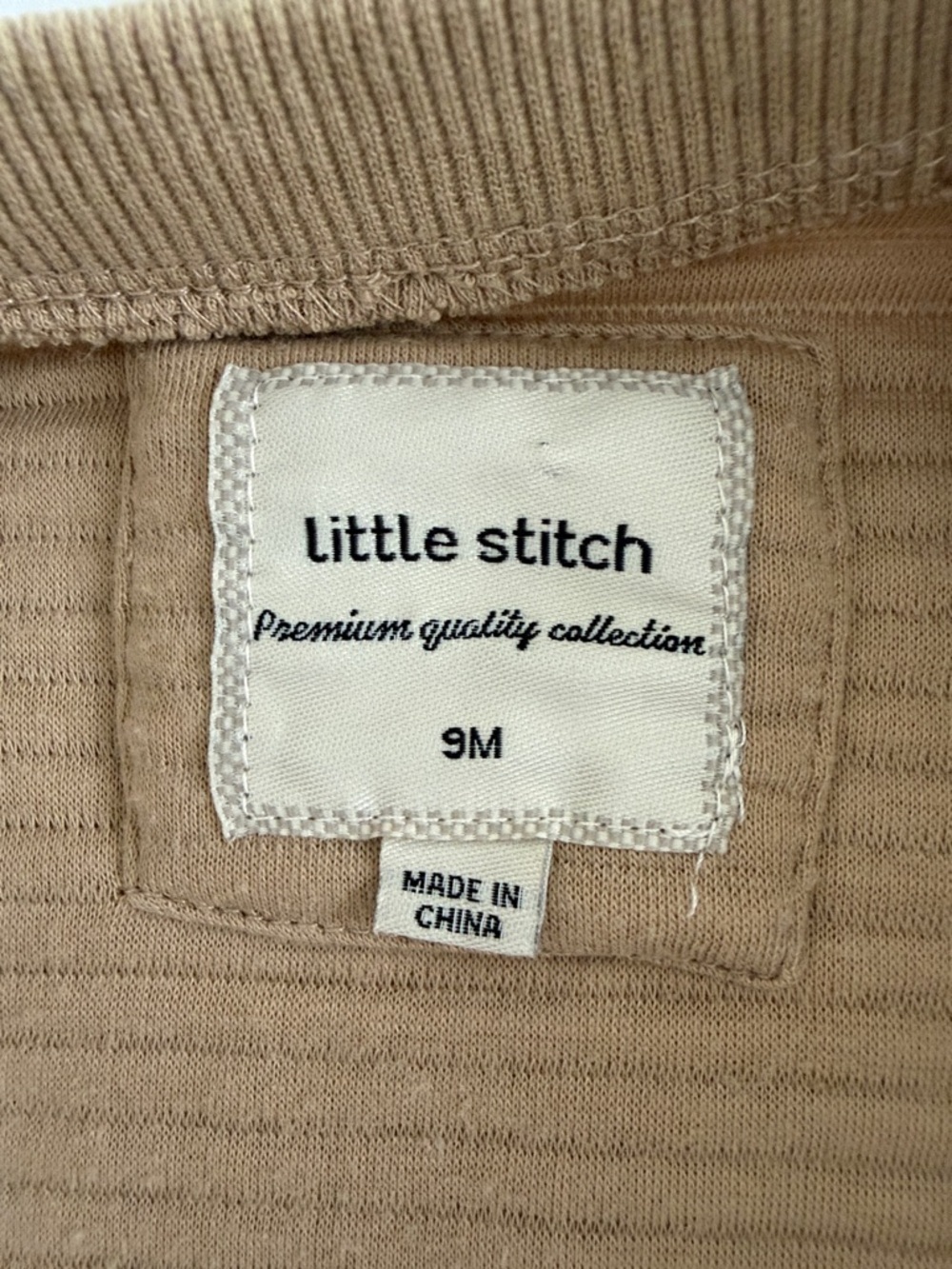 Children's Tan Bear Zip-Up Jacket - Picture 6 of 8
